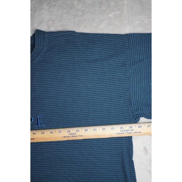Vintage Pepe Jeanswear Striped Mock Neck T-Shirt - Made in USA - Size Medium - Picture 7 of 9